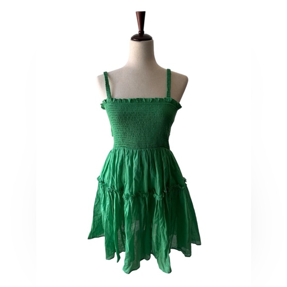 Green Dress L Double Layer - Picture 1 of 2